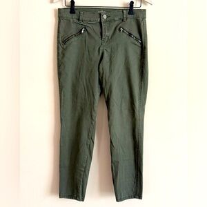 Soho New York & Company Ankle Legging Jeans Olive Green Size 8